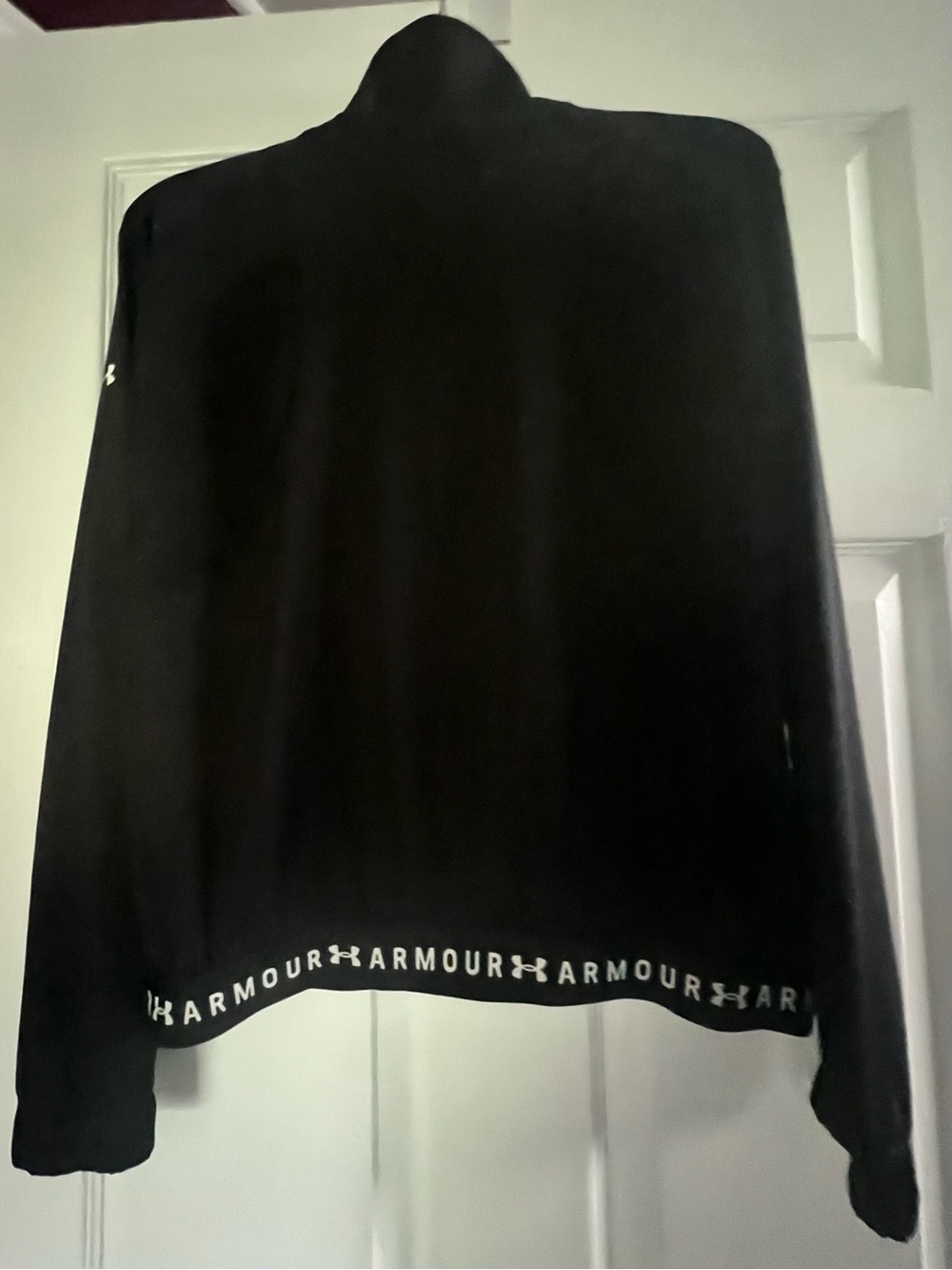 Under Armour Black Athletic Logo Hem Lightweight Jacket